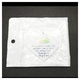 Heart-Shaped Ceramic Hanging Ornament ï¿½ White