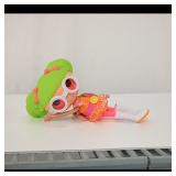 Small Fashion Doll with Green Hair & White Boots
