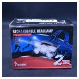 Rechargeable Headlamp 2 Pack, USB Charging