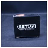 BetUS Branded Round Cork Coasters with Holder...