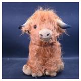 Plush Highland Cow Stuffed Animal  Brown
