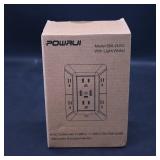 POWAI Wall Outlet Surge Protector Model 508-2U1C