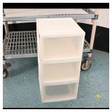 Stackable Plastic Storage Drawers (3)