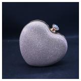 Heart-Shaped Evening Clutch Bag  Brand Not...