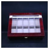 Wooden 12-Slot Watch or Jewelry Display Box,...