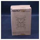 POWAUI Wall Outlet Model 508-2U1C  6 AC, 2...