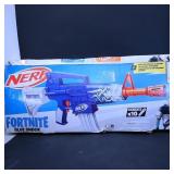 Nerf Fortnite Blue Shock Elite Blaster (10-Dart)