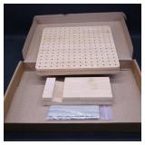 Assortment of 4 Bamboo Peg Boards with Stands &...