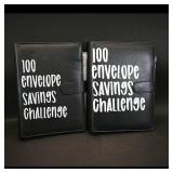 100 Envelope Savings Challenge Binder (black, 2...