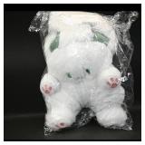 White Plush Cat Stuffed Animal  Brand Not Visible