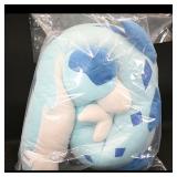 Plush Blue & White Rolled Neck Pillow  Brand...