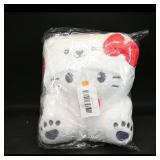 White Cat Plush Toy with Red Bow  Brand Not...