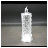 Glass Decorative Candle Accent  Clear