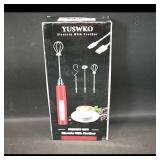 YUSWKO Electric Milk Frother USB Rechargeable