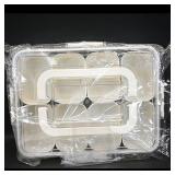 Plastic Bento-Style Meal Prep Container Set...
