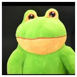Large Green Plush Frog Stuffed Animal
