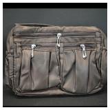 Brown Nylon Crossbody Shoulder Bag  Brand Not...
