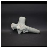Carved Stone Bird Effigy Pipe  Brand Not Visible