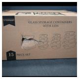 Vtopmart Glass Storage Containers 15-Piece Set