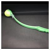 Ball-Launcher Dog Toy  Green Plastic Hand Thrower