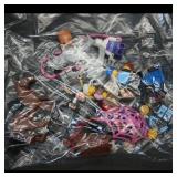 Bag of Mixed Mini Figure Parts & Logo Accessories