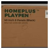 HOMEPLUS Playpen 40-Inch 8 Panels (Black)