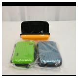 Assortment of 3 Hard Shell Travel Cases ...