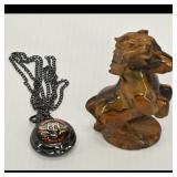 Assortment: Glass Animal Figurine & Pocket...