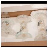 Set of 3 Glass Candlestick Holders  Brand Not...