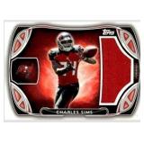 Topps Charles Sims 2014 Rookie Jumbo Relic Card...