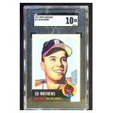 1991 Topps Archives #37 Ed Mathews SGC 10