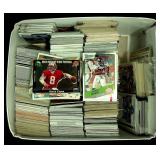Box Lot of Assorted Football Trading Cards (large)
