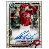 Bowman Chrome Austin Hendrick Reds Autograph Card