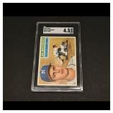 1956 Topps #107 Ed Mathews White Back (Graded 4.5)