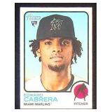 Topps Heritage Edward Cabrera #657 Baseball...