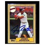 Topps #403 Jerry Royster Baseball Card (Signed)