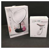 Essential Beauty Heart Vanity Mirror with LED