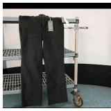 Black Straight-Leg Jeans, Size 8  Brand Not...