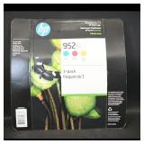 HP 952XL 3-Pack Ink Cartridges Cyan/Magenta/Yellow