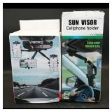 Set of 2 Car Phone Holders  Sun Visor &...
