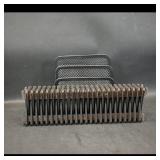 Wood & Metal 4-Section Desk Organizer