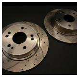 Pair of Drilled & Slotted Brake Rotors (2)