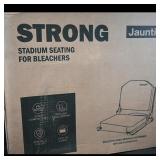 Jauntis Stadium Seating for Bleachers  Black