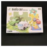 Railcar Puzzle Airplane Car  15PCS