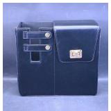 Black Faux Leather Purse  Front Flap with...