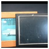 Pair of Wooden & Black Picture Frames (2)