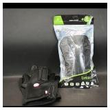 Lintore Shin Guard (Large) & Pair of Black...
