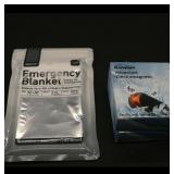 Assortment: Emergency Blanket (52'x82') &...