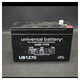 Universal Battery UB1270 12V 7Ah AGM Lead-Acid...