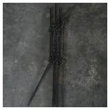 Set of 4 Wrought Iron Decorative Rods